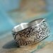 Nautical Silver Ring, Ocean Waves Design in Eco Friendly Recycled Fine Silver, Nautical Jewelry Custom Size 4 5 6 7 8 9 10 11 12 13 14