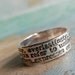 Always Definition, Commitment Ring in Recycled Fine Silver, Eco Friendly Gift for Her or Him, Custom Sizes 4 5 6 7 8 9 10 11 12 13 14 15