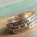 Always Definition, Commitment Ring in Recycled Fine Silver, Eco Friendly Gift for Her or Him, Custom Sizes 4 5 6 7 8 9 10 11 12 13 14 15