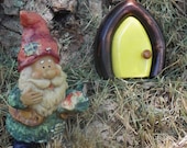 Sun Yellow  Mini Gnome door  Fairy Door / faerie door