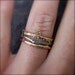 Chocolate Diamond Twig Solitaire in Recycled 14k Yellow or White Gold