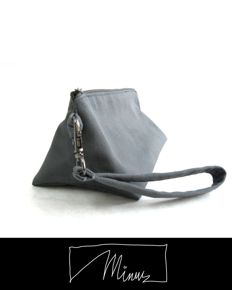 Toblerone pouch in slate grey