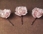 Sparkle Rose hair pins