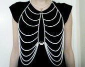 Ribcage white body chain