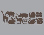 Large Dwell Studio Inspired Animals Set Vinyl Wall Decals
