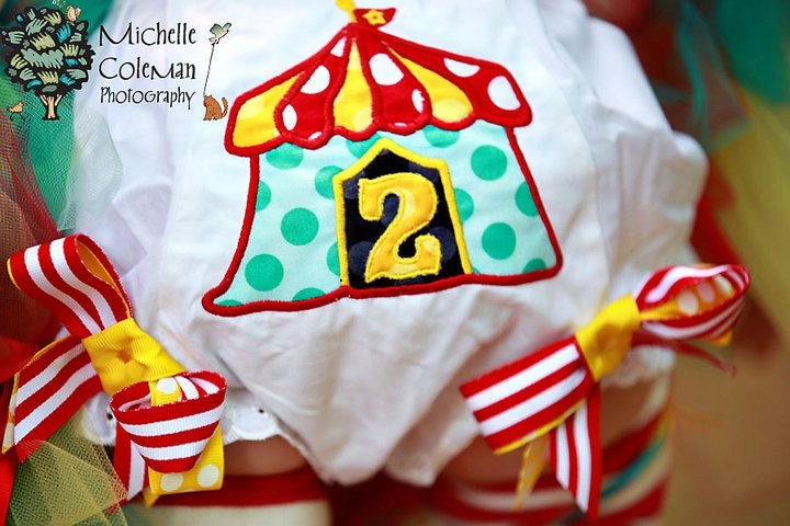 Tutu Big Top Sweetie Birthday Tutu custom made 1st 2nd 3rd 4th Birthday Carnival Circus theme