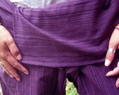Striped VIOLET CoTToN THAI Fisherman Wrap Pants PERFECT for All SiZe