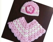 PATTERN Crocheted baby toddler Poncho -- 12 - 24 months and 2T - 4T