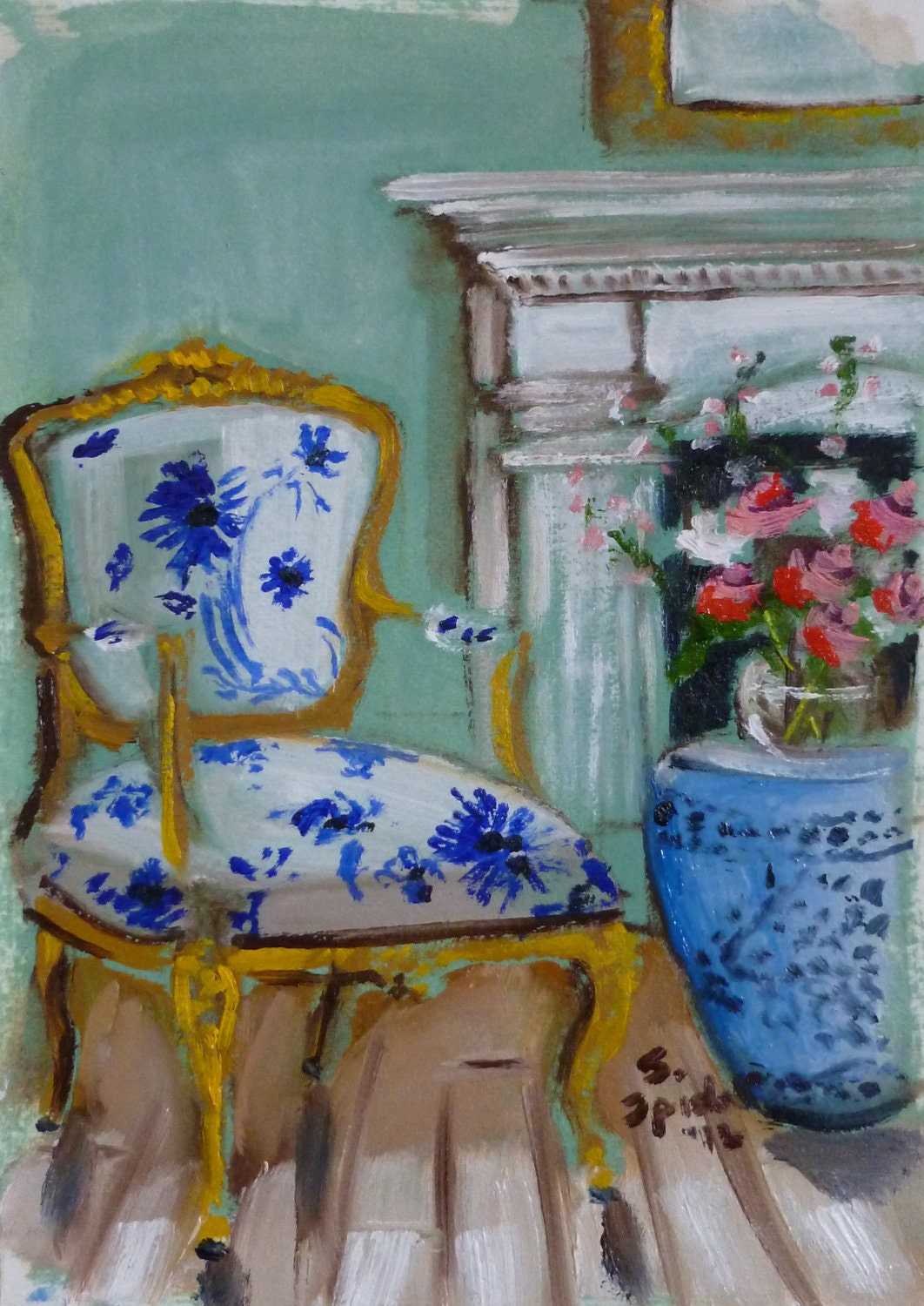 A Blue and White Beauty
