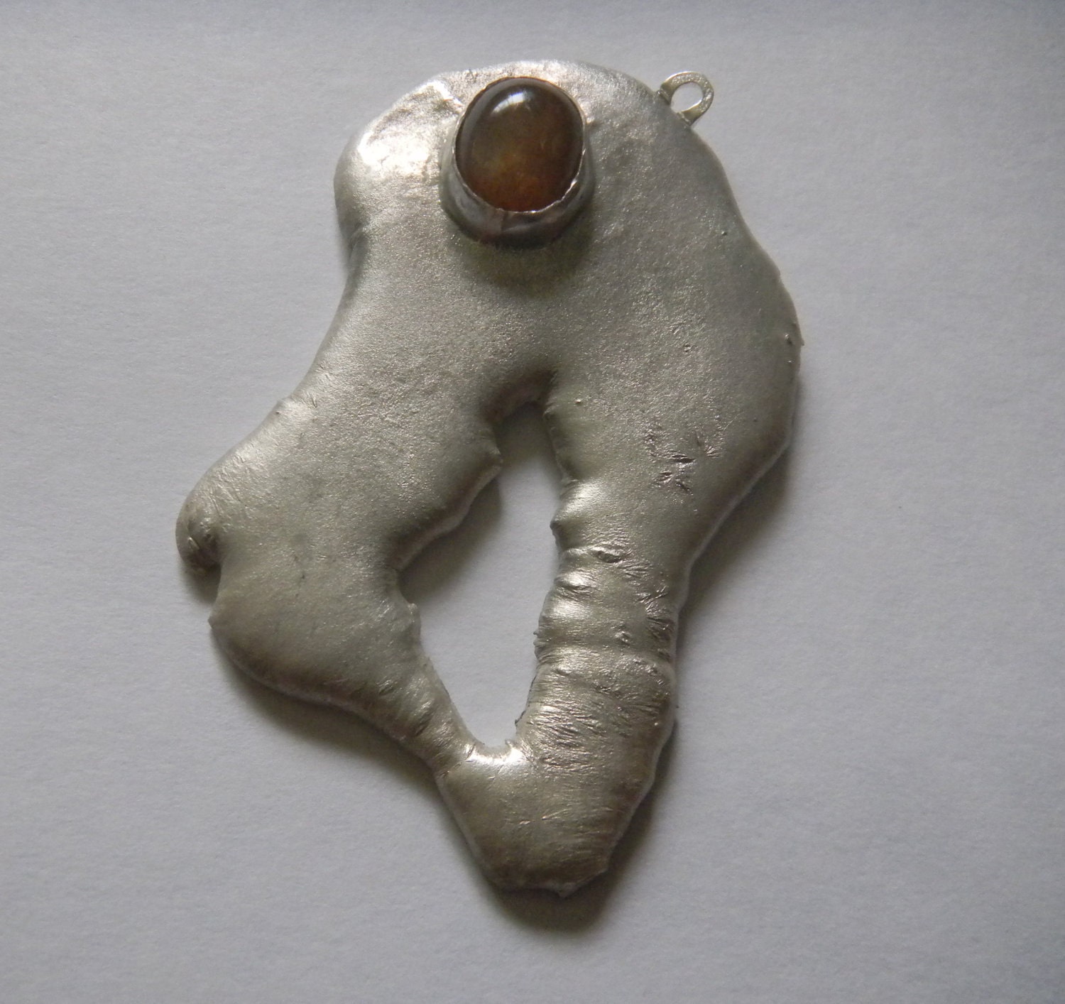 The Dragon's Eye, Sterling Silver and Star Sunstone Pendant