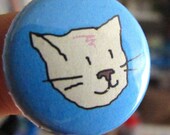 Kitty Cat Button (or Magnet)
