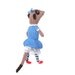 Alice in Wonderland Meerkat Handmade in UK knitted plush book character meercat