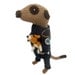Meerkat Captain Archer, star trek meercat, startrek, enterprise, large 11 inch tall plush, Porthos the beagle dog, scifi
