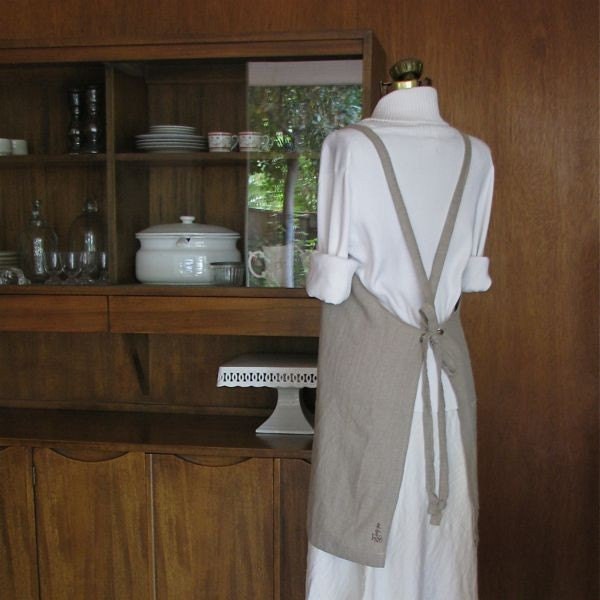 Full Apron - Natural Linen