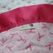 On Sale - oversized flannel baby blanket - breast cancer awareness