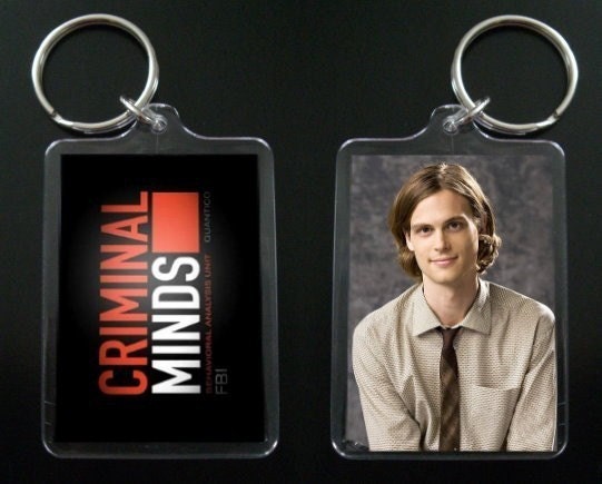 CRIMINAL MINDS Dr. Spencer Reid keychain / keyring MATTHEW GRAY GUBLER