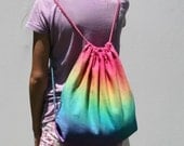 Rainbow Draw String Backpack - colourbazaar