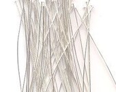Head Pin .021  Silver Plate 2'' long  ( 100pc ) BN2