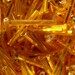 20mm Bugle Beads Silver Lined Orange ( 200pc ) (BN50-4)
