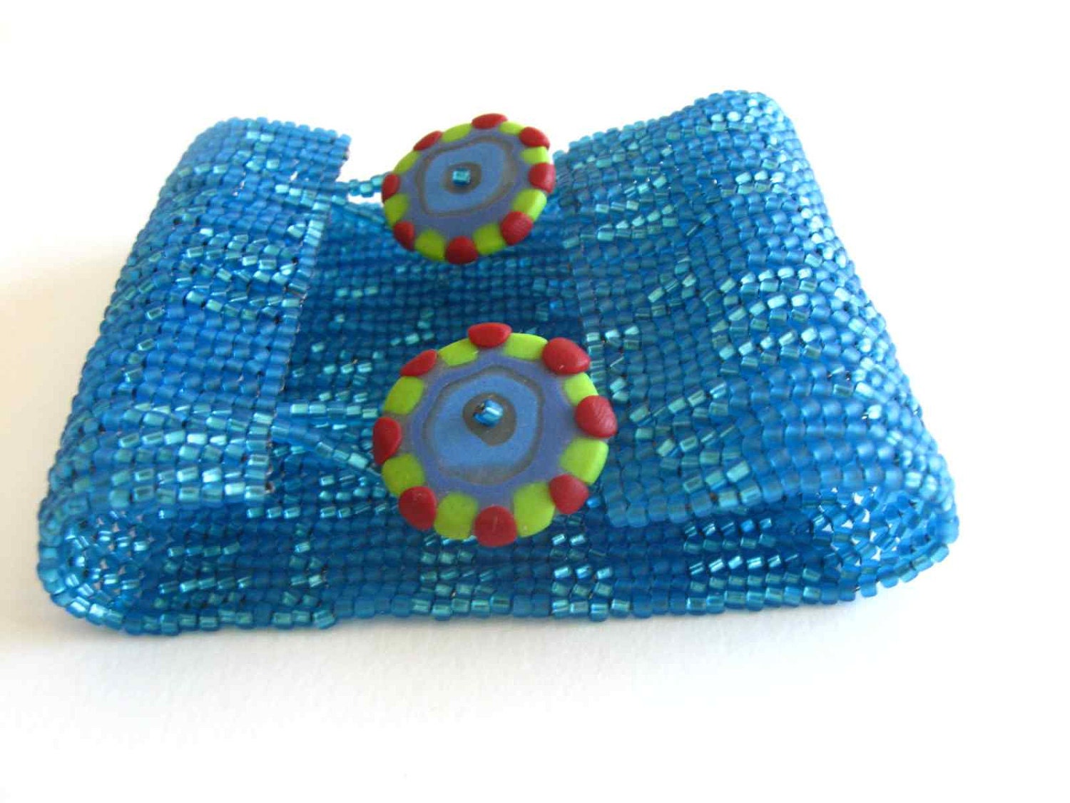 Gridded circles in blue