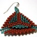 Terra Cotta and Teal Triangles