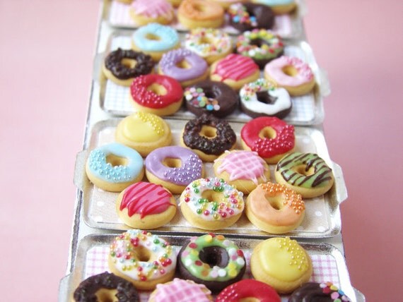 RESERVED FOR JESSIE ---- Happy Donuts - 1/12 miniature