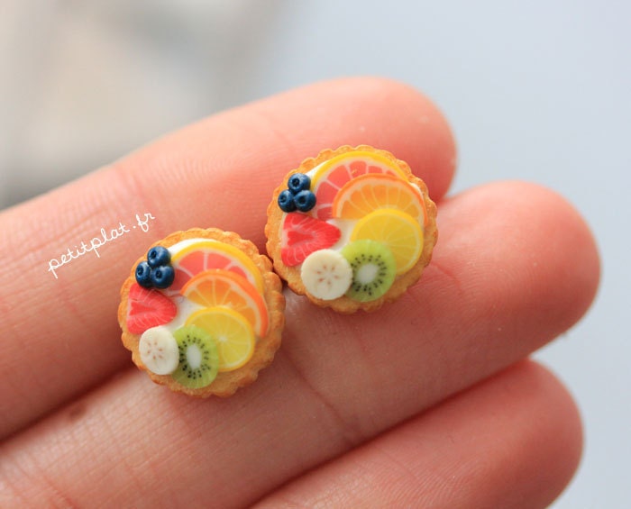 Fruit Tart Earrings - Tutti Frutti - Fruit Tart Collection