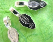15 MEDIUM  Jewelry Bails Aanraku Silver Plated