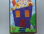 Fabric Postcard - House