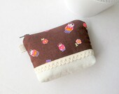 Zipper pouch - Matryoshka Russian dolls OOAK