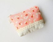 Zipper pouch - Spring Floral OOAK
