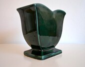 Green Tulip Vase by Hull Pottery