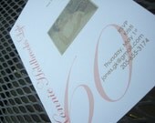 Elegant Birthday invitation for a woman - digital file
