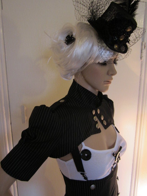 Pinstripe Military shrug