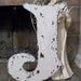 LETTER J 2 ft. tall Shabby Chippy Cottage Vintage Style Signs French Chic Initials Letters
