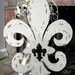 Fleur de Lis WHO DAT Shabby Cottage Signs Wall Decor