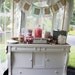 CANDY BAR love is sweet Self Standing Sign / Hand Painted Shabby Vintage Wedding Signs / ORIGINAL Design by The Back Porch Shoppe 4 3/4 x 12