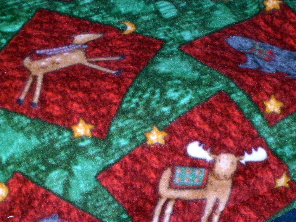 Fleece Rustic Christmas Blanket