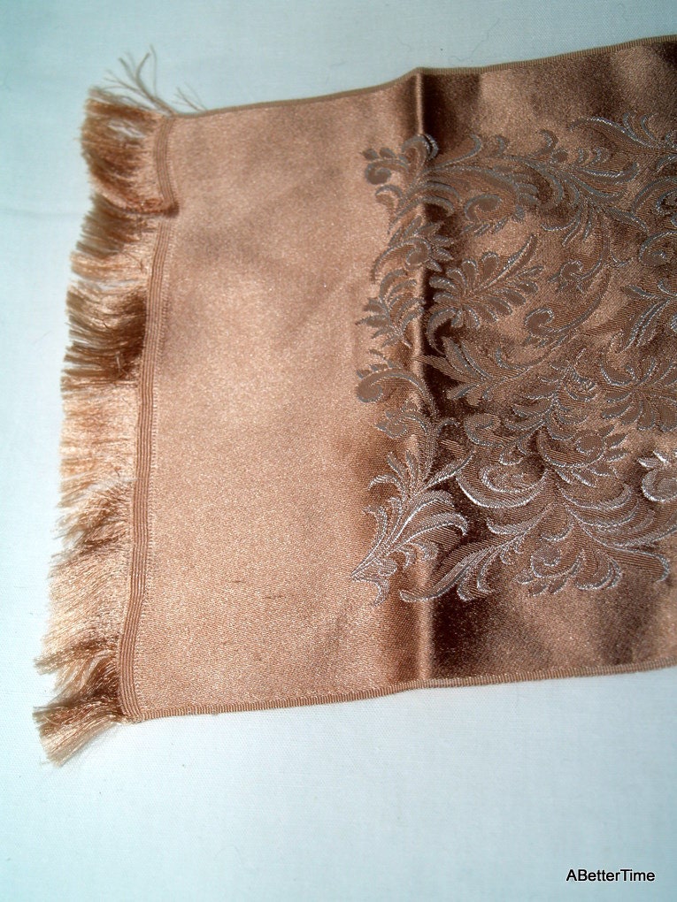 Pink acetate reversible scarf made in France