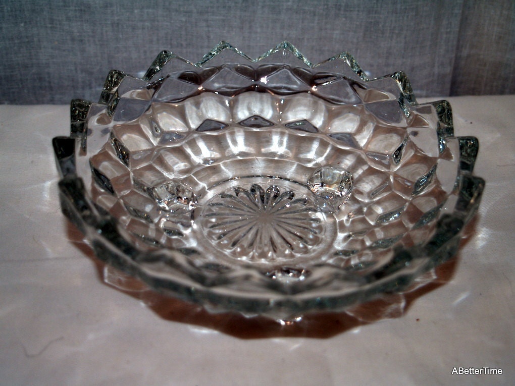 Fostoria America bon bon bowl dish 3 footed
