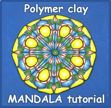 Polymer clay tutorial - MANDALA step-by-step  (EBOOK PDF)