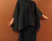 cotton chipao collar poncho top made to order listing