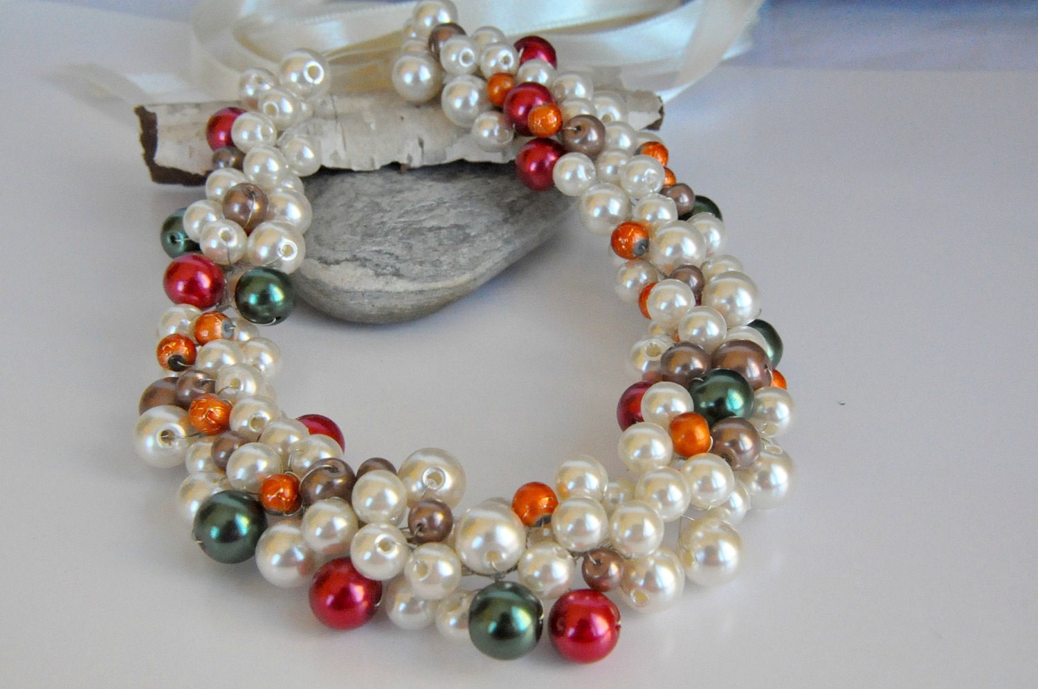 Handmade Beach Weddings Pearl Necklace
