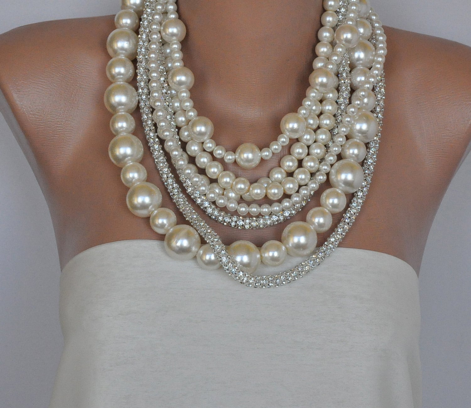 layered pearl necklace