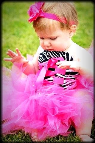 Super Cute Hot Pink Corset top and Tutu Set sizes 12 months thru 12 - 18 months