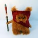 Star Wars Ewok Fur Ooak .12cm. Dark Red.