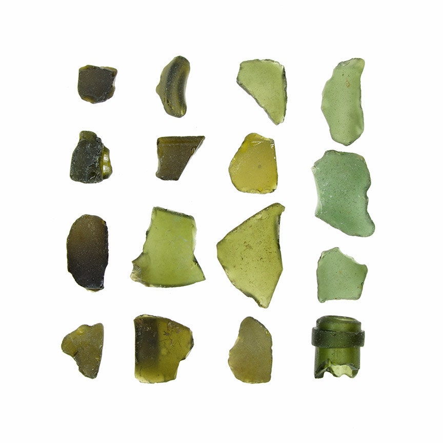Olive Green Sea Glass - 12 x 12 beachcombing photograph - emerald beach glass