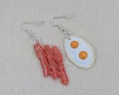 Bacon And Eggs Earrings