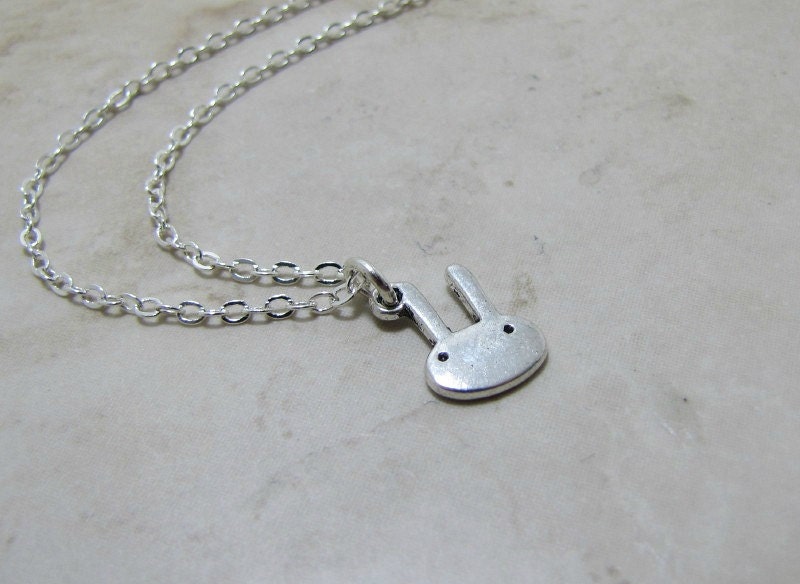 Bunny Necklace Silver Rabbit Charm