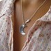 I Love You To The Moon And Back Hand Stamped Necklace